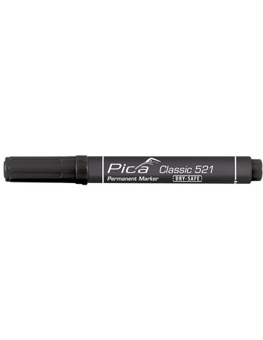 Pica-521/40-Marcador Permanente Tipo Pincel Rojo