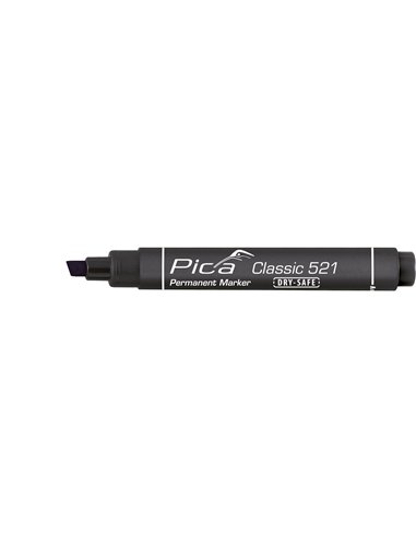 Pica-521/40-Marcador Permanente Tipo Pincel Rojo