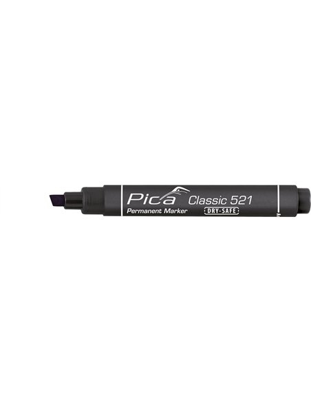 Pica-521/40-Marcador Permanente Tipo Pincel Rojo