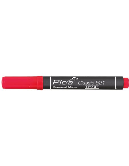 Pica-521/41/SB-Marcador permanente tipo cincel Azul en blíster