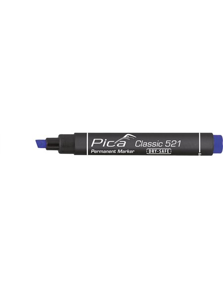Pica-521/41/SB-Marcador permanente tipo cincel Azul en blíster