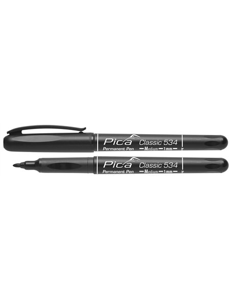Pica-534/46-Marcador Permanente Classic Bala Medio Negro