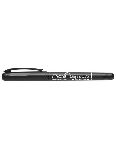 Pica-533/46/SB-Marcador permanente Classic punta fina Negro en blíster