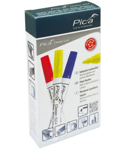 Pica-524/40-Marcador Permanente Classic Rojo
