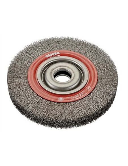Osborn-0008522062-Cepillo circular alambre ondulado de Acero latonado y agujero multieje (100x25x23x0,3 mm)
