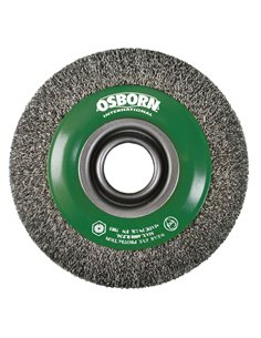 Osborn-9902522163-Cepillo circular alambre ondulado de Acero y agujero multieje (100x25x23x0,3 mm) 2