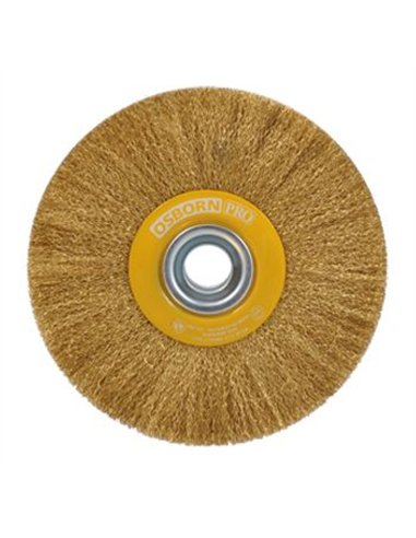 Osborn-0008532062-Cepillo circular alambre ondulado de Acero latonado y agujero multieje (125x25x30x0,3 mm)