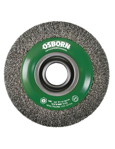 Osborn-9902566162-Cepillo circular alambre ondulado de Acero y agujero multieje (200x32x38x0,3 mm)