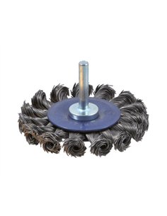 Osborn-0202611151-Cepillo circular acero de alambre trenzado con vástago de 6 mm y filamento de Ø 0.50 mm (75x13 )