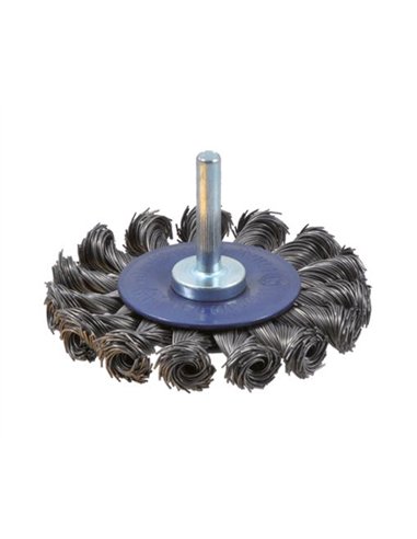 Osborn-0202611151-Cepillo circular acero de alambre trenzado con vástago de 6 mm y filamento de Ø 0.50 mm (75x13 )