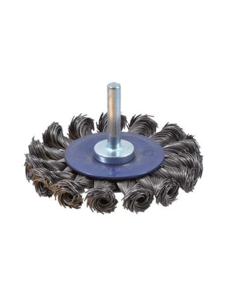 Osborn-0202611151-Cepillo circular acero de alambre trenzado con vástago de 6 mm y filamento de Ø 0.50 mm (75x13 )