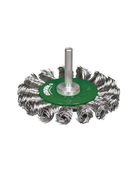 Osborn-0202611151-Cepillo circular acero de alambre trenzado con vástago de 6 mm y filamento de Ø 0.50 mm (75x13 )