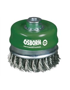 Osborn-0002608334-Cepillo taza inox de alambre trenzado con tuerca M14 y filamento Ø 0.35 mm (100x(25+25) ) 2