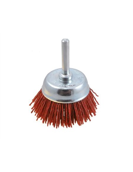 Osborn-0028600041-Cepillo taza acero latonado con vástago de 6 mm y filamento de Ø 0.30 mm (50x17 )