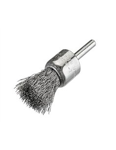 Osborn-9808509063-Cepillo pincel acero latonado con vástago de 6 mm y filamento de Ø 0.30 mm