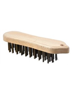 Osborn-0001179197-Cepillo manual con cuerpo de madera tipo violín / rectangular de acero (Ø filamento 0.45 mm)