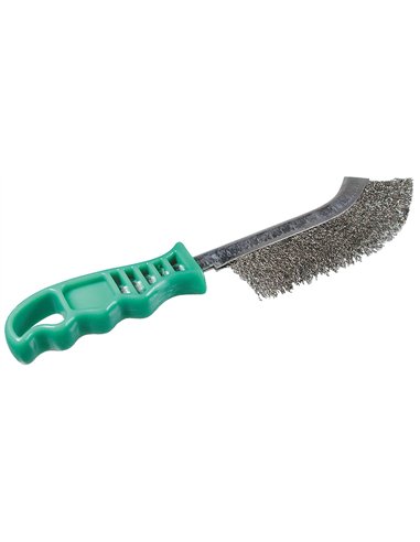 Osborn-0008462091-Cepillo manual con mango plástico de acero latonado filamento Ø 0.30 mm