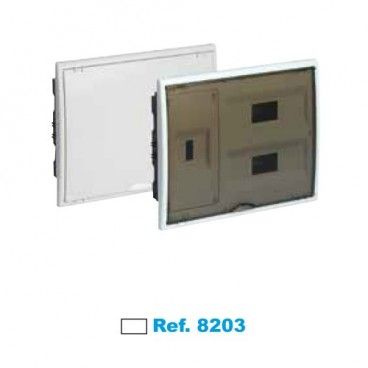 Quadro elétrico embutido ICP + 24 elementos brancos Solera Arelos 8203