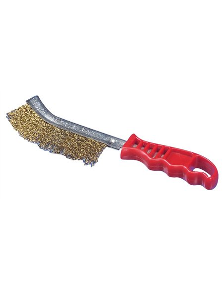 Osborn-0008462591-Cepillo manual con mango plástico de latón ondulado filamento Ø 0.30 mm