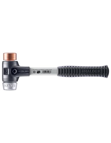 Halder-3749.040-Maza de cobre + metal blando Simplex Ø 40 mm
