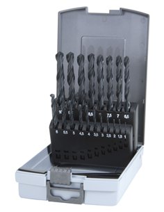 Ruko-205212RO-Juego de 19 Brocas HSS-R laminadas