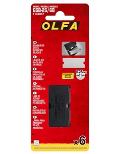 Olfa-GSB-2S/6B-Pack de 6 cuchillas para GSR-2 40x18 mm 2