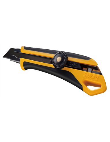 Olfa-L-7-Cutter con bloqueo manual y cuchilla Excel Black de 18 mm