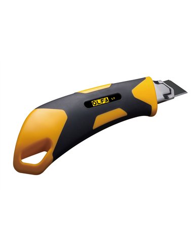 Olfa-L-7-Cutter con bloqueo manual y cuchilla Excel Black de 18 mm