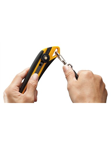 Olfa-L-7-Cutter con bloqueo manual y cuchilla Excel Black de 18 mm