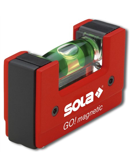 Sola-GOMAGNETIC-Nivel de burbuja compacto GO! Magnetic