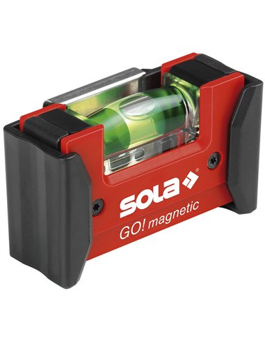 Sola-GOMAGNETICCLIP-Nivel de burbuja compacto GO! Magnetic CLIP