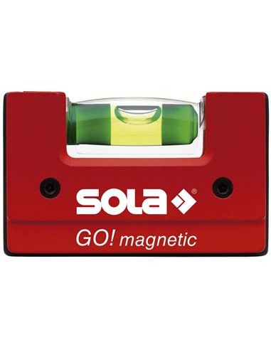 Sola-GOMAGNETICCLIP-Nivel de burbuja compacto GO! Magnetic CLIP