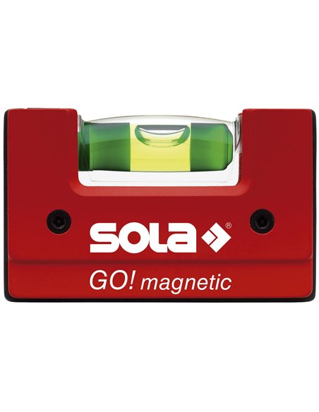 Sola-GOMAGNETICCLIP-Nivel de burbuja compacto GO! Magnetic CLIP