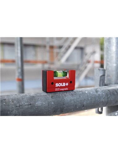 Sola-GOMAGNETICCLIP-Nivel de burbuja compacto GO! Magnetic CLIP