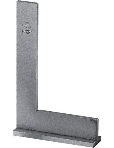 Vogel-310163-Escuadra mecánico con alas DIN 875/GG-2, Medidas 150x100 mm