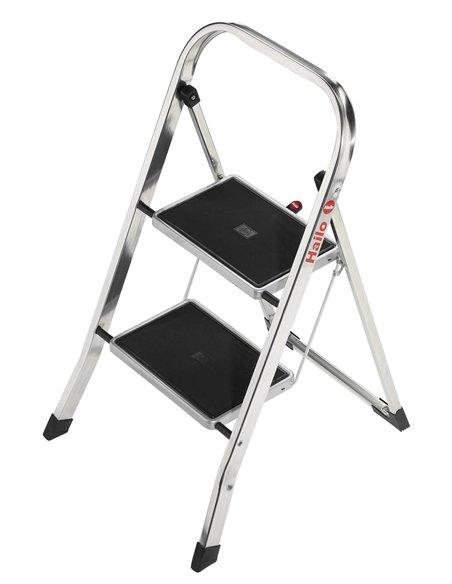 Hailo-4392-801-Taburete de aluminio K30 (2 peldaños)