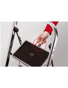 Hailo-4392-801-Taburete de aluminio K30 (2 peldaños) 2