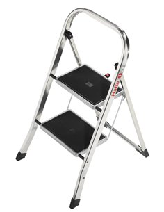 Hailo-4393-801-Taburete de aluminio K30 (3 peldaños)