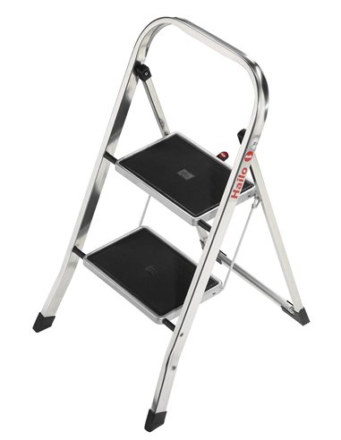 Hailo-4393-801-Taburete de aluminio K30 (3 peldaños)
