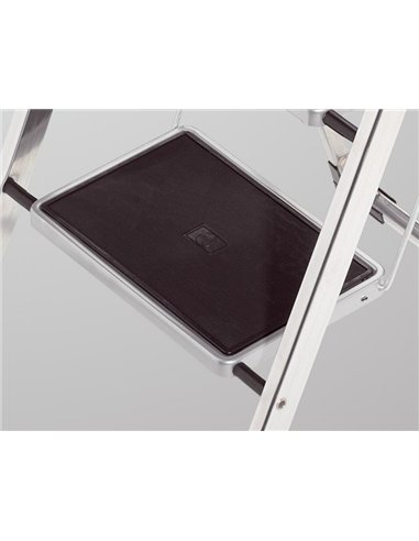 Hailo-4393-801-Taburete de aluminio K30 (3 peldaños)