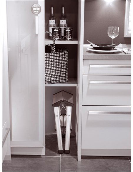 Hailo-4443-701-Taburete de aluminio D60 StandardLine (2x3 peldaños)