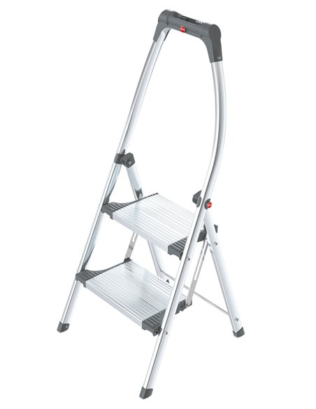 Hailo-4302-201-Mini escalera de aluminio LivinStep Plus (2 peldaños)