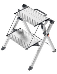 Hailo-4310-100-Taburete aluminio MK80 ComfortLine (2 peldaños)