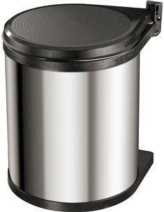 Hailo-3555-101-Cubo de basura integrable de 15 litros Compact-Box gris