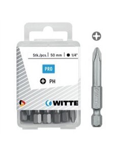 Witte-427523-5 Puntas en cajita de plástico largo 50 mm (PH 4)
