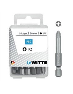 Witte-427546-10 Puntas en cajita de plástico largo 50 mm (PZ 2)