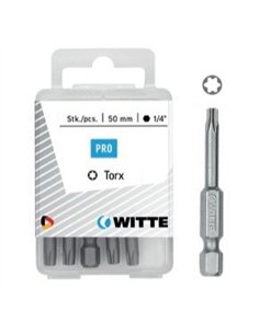 Witte-429606-5 Puntas en cajita de plástico largo 50 mm (T 25)