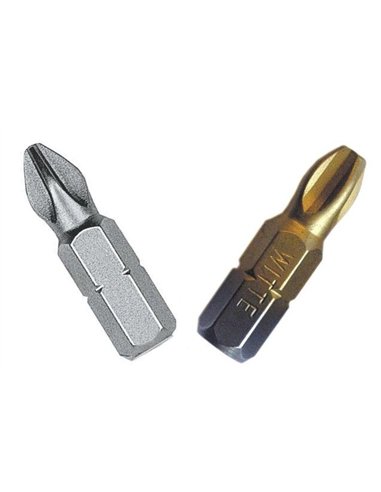 Witte-328423-10 Puntas en blister perforado largo 25 mm (PH3 TIN)