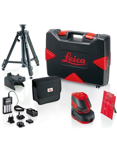 Leica Geosystems-820685-Pack nivel láser de líneas y puntos Lino L2P5 Pro case (Alcance 60/ 30 m Precisión ± 1,5 mm)