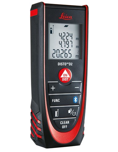 Leica Geosystems-837031-Medidor láser Disto D2 New (Alcance 100 m Precisión ± 1.5 mm)